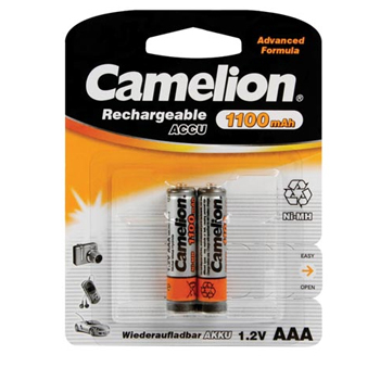 Pilhas Recarregáveis AAA 1.2V 1100mAh 2un
